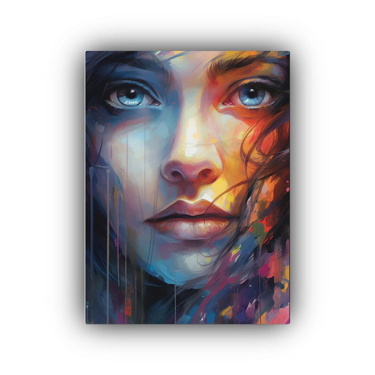 GENERICO - Cuadro Inspiración Colorido Fluido Ojo Errante 80x120 Cm