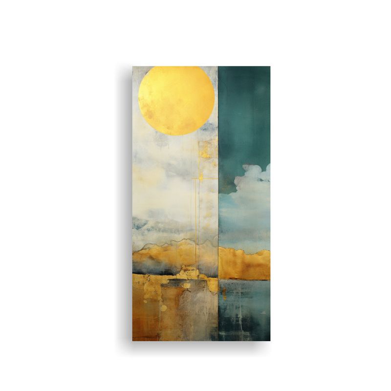 GENERICO - Pintura Arte Tonos Vida Con Acuarela Amarilla 40x80 Cm