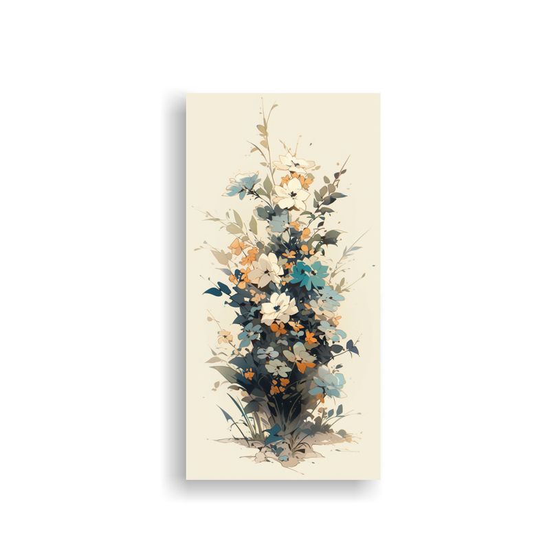 GENERICO - Arte De Pared Dibujo Floral En Colores Suaves 60x120 Cm