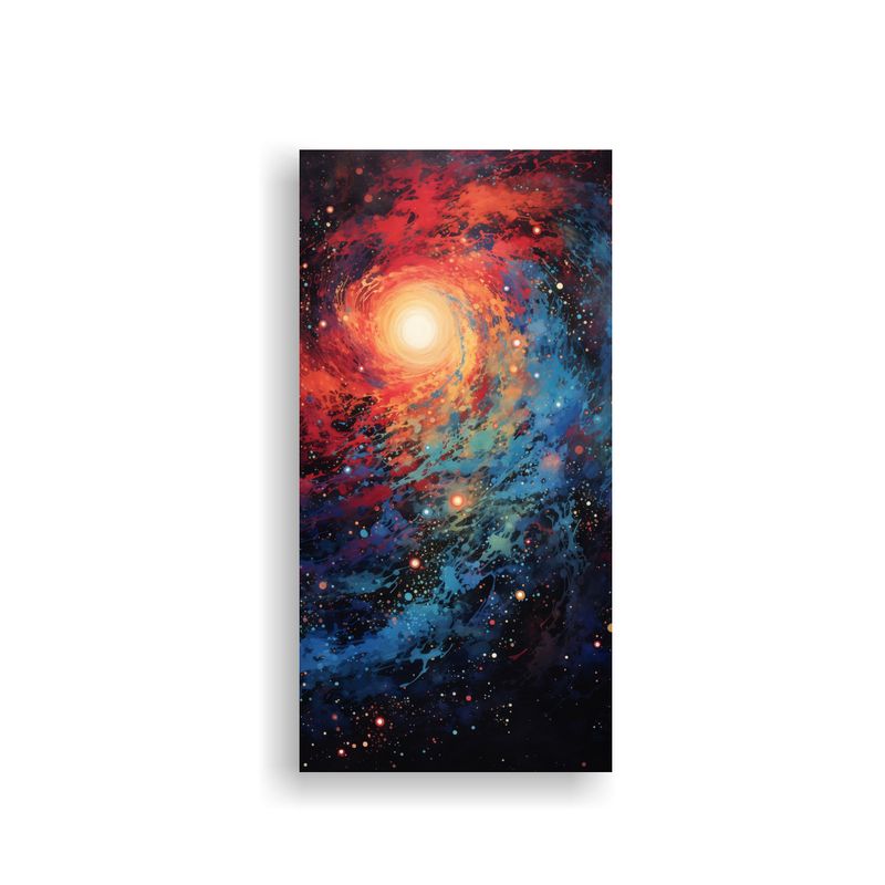 GENERICO - Pintura Decorativa De La Abstracción Cósmica De 50x100 Cm