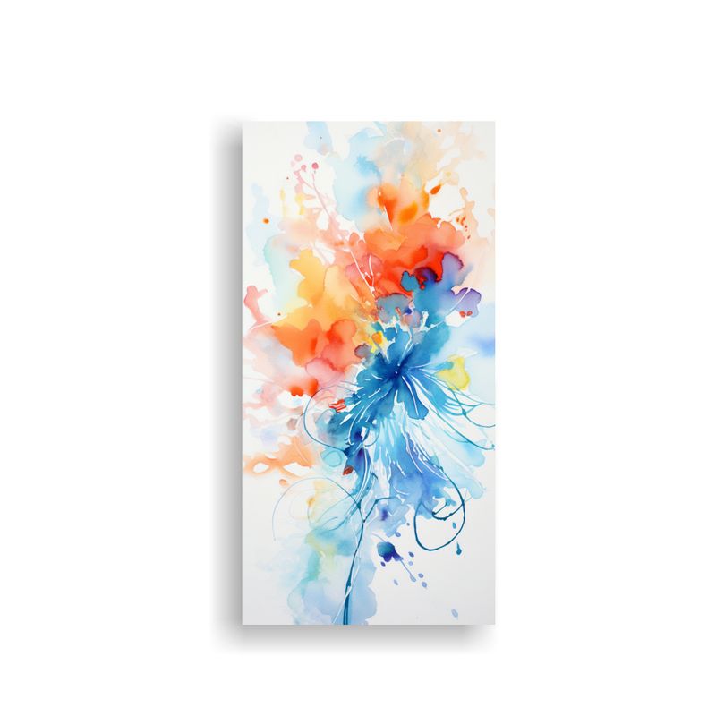 GENERICO - Cuadro Vanguardia Luminosa Mezcla Abstracta De 50x100 Cm