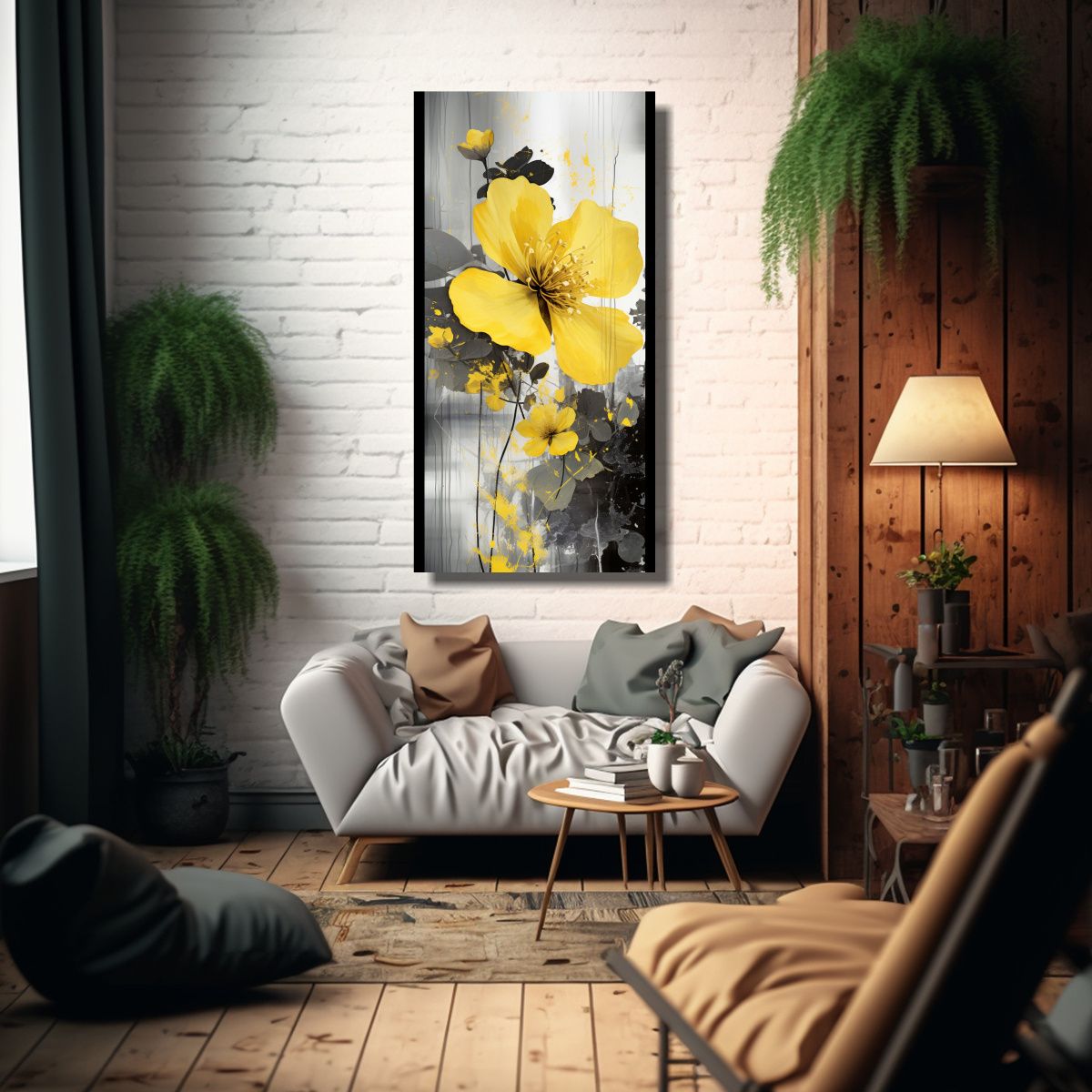GENERICO - Lienzo De Tela Con Finas Líneas Y Estilo Neonoir 70x140 Cm