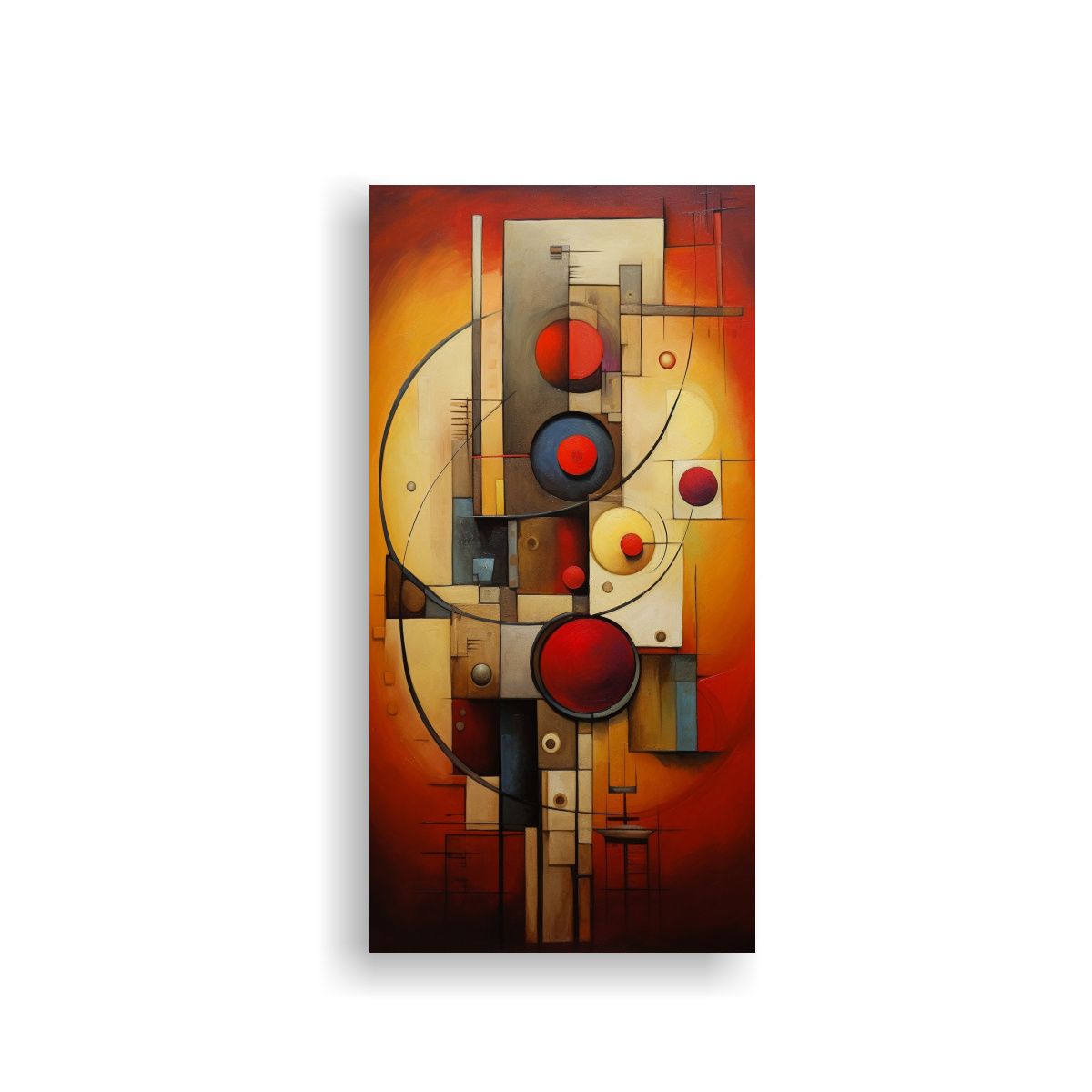 GENERICO - Cuadros Abstractos En Bastidor Para Dormitorios 70x140 Cm