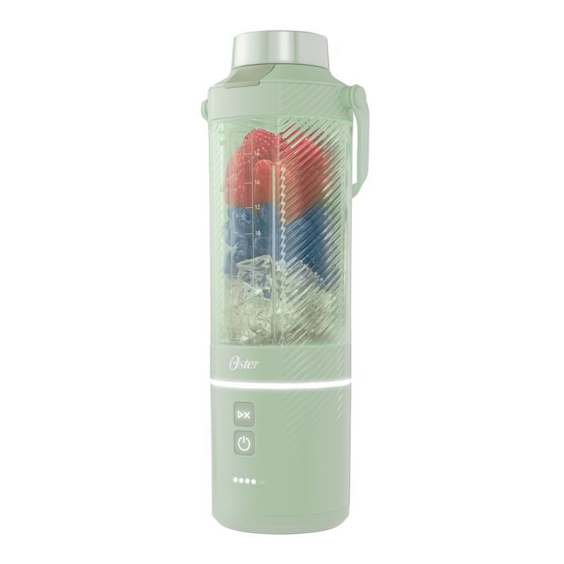 OSTER - Licuadora Oster Portátil 590 ml Recargable Verde Blstgfpm20