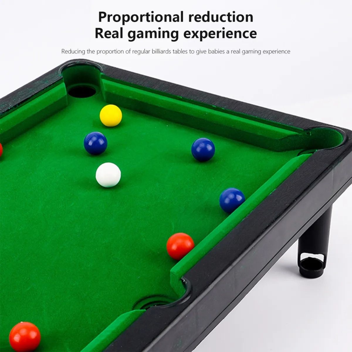 GENERICO - MESA DE BILLAR DE PLÁSTICO PARA NIÑOS - MULTICOLOR