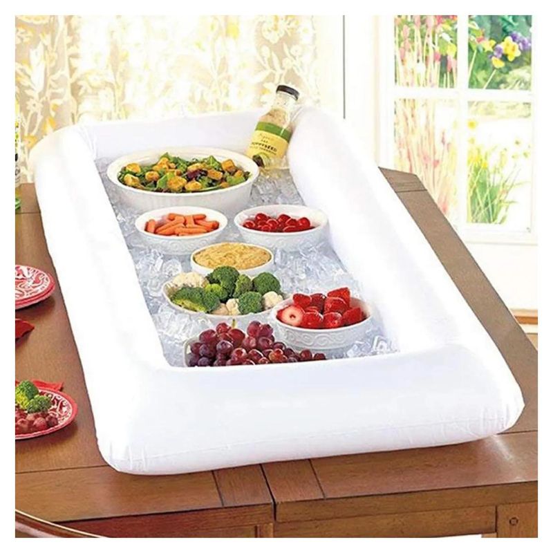 GENERICO - Inflable Barra De Servicio Para Hielo Mesa Piscinas Blanco