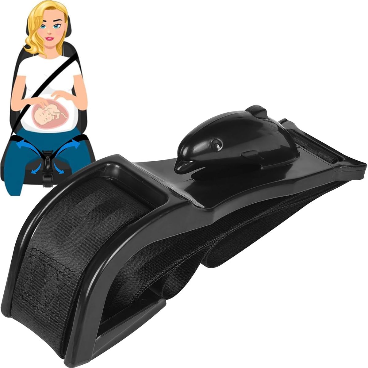 KUANGYE - Cinturón De Seguridad Para Embarazadas Maternidad Adaptador