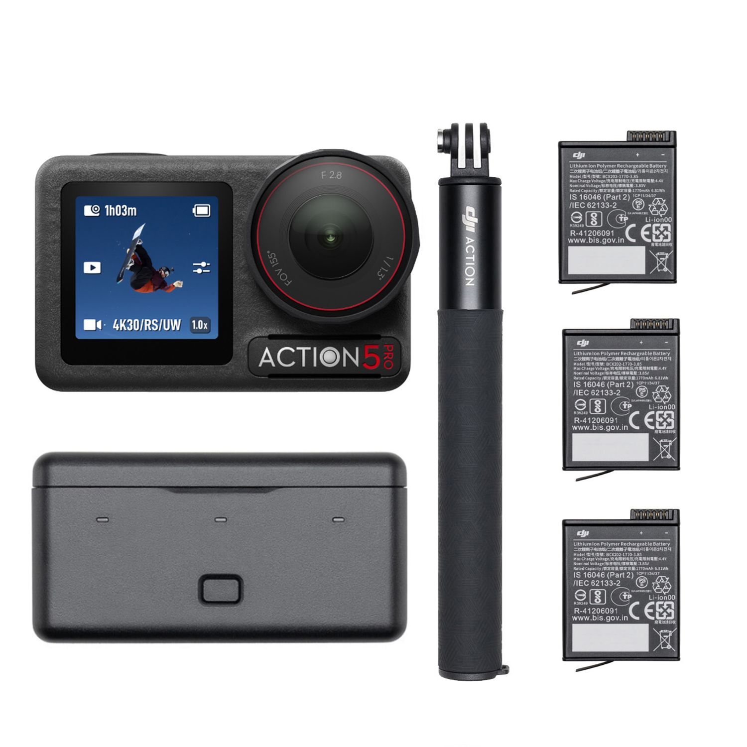 DJI Cámara deportiva DJI Pack Aventura Osmo Action 5 Pro