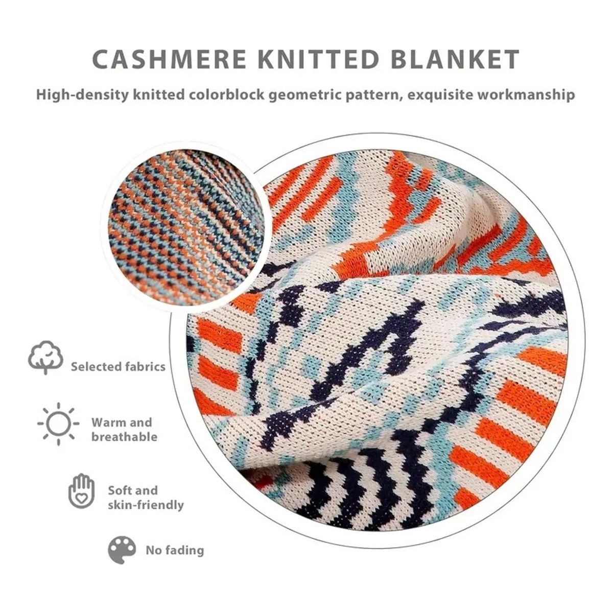 GENERICO - Manta De Sofá De Material Similar A La Cachemira 130170cm