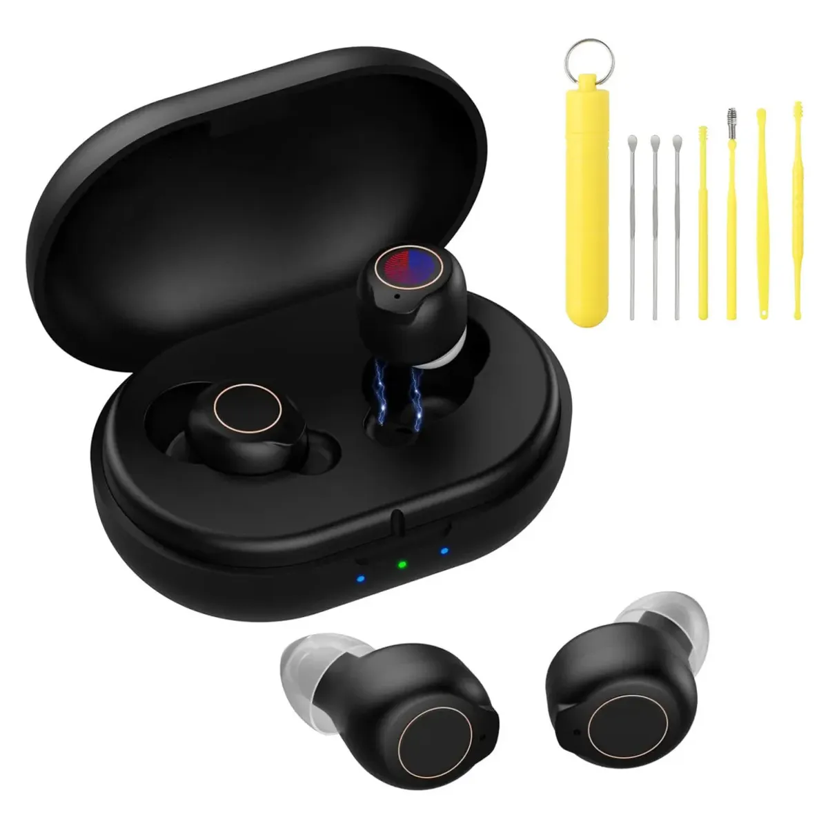 KUANGYE - Aparato Audífono Recargable Para Sordera Amplificador Sonido