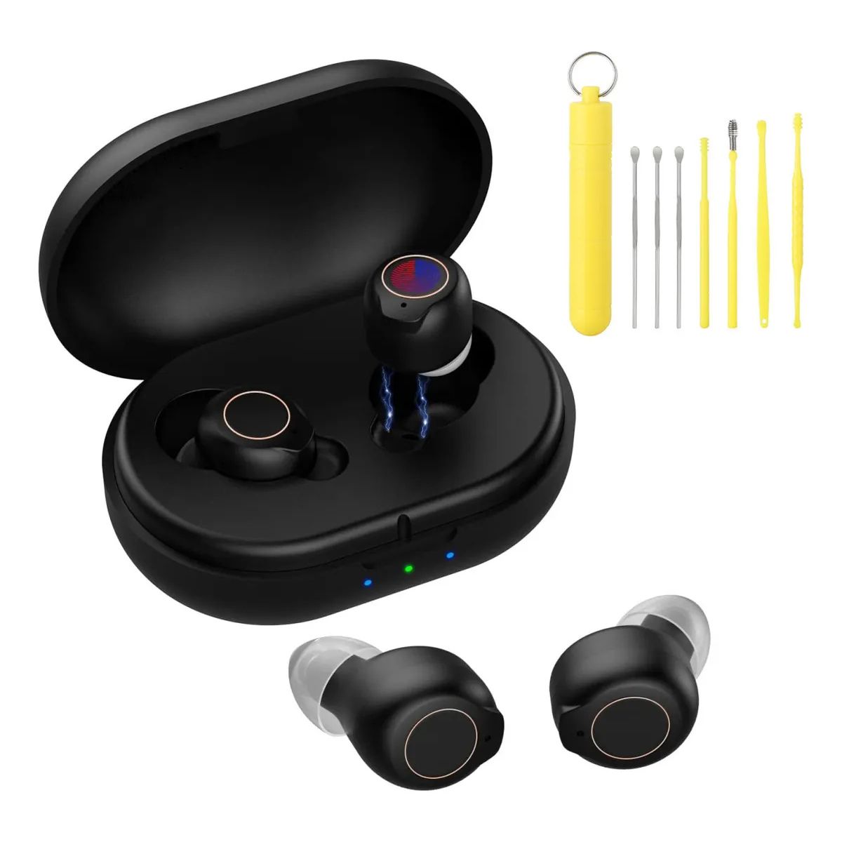 KUANGYE - Aparato Audífono Recargable Para Sordera Amplificador Sonido