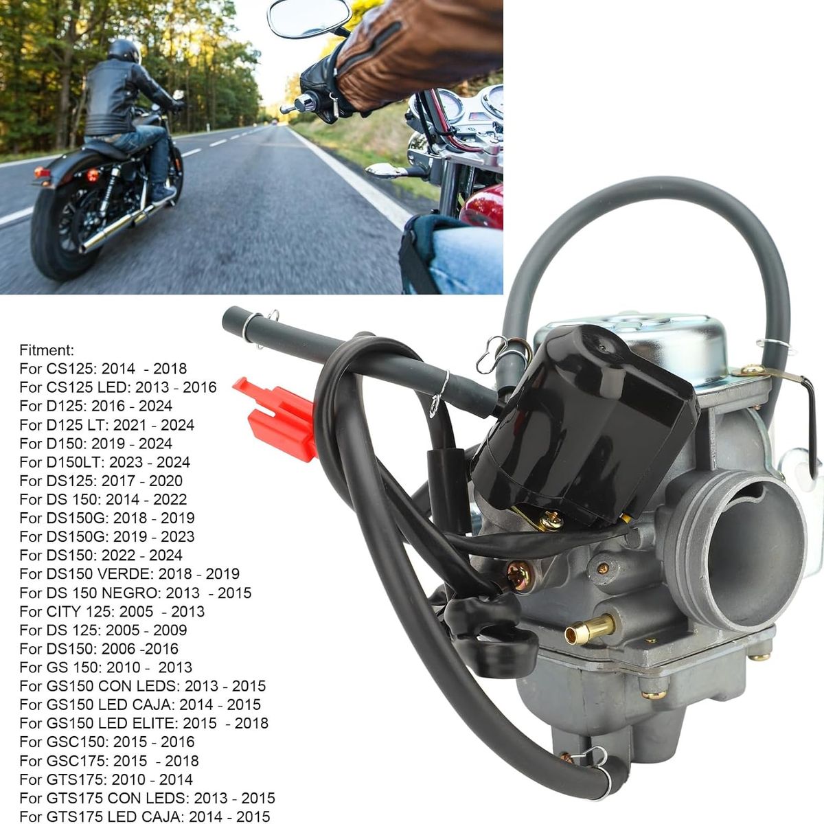 KUANGYE - Carburador Moto Scooter Gy6 125-150cc