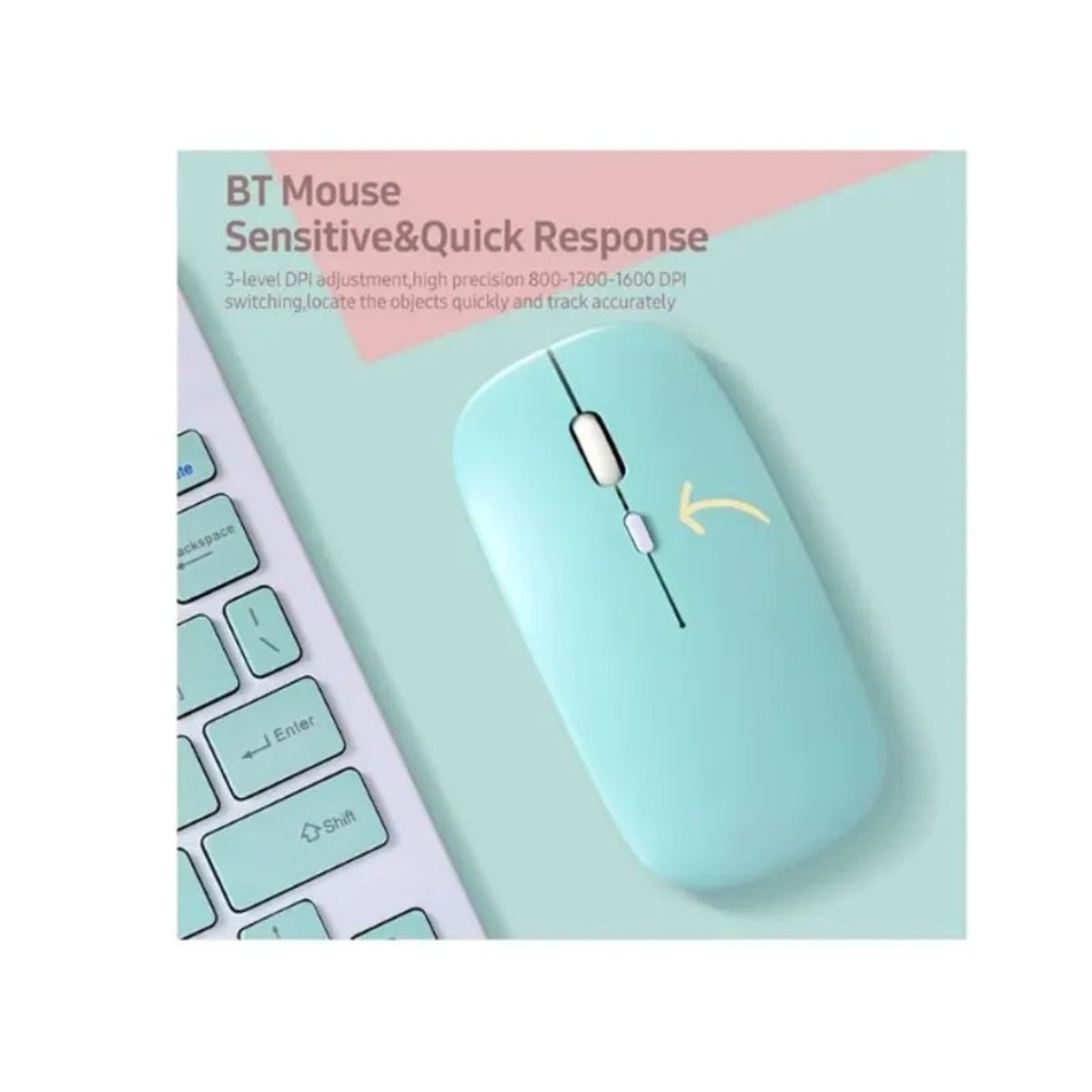 GENERICO - Kit De Teclado Bluetooth Con Ratón Teléfonotablet