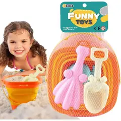 EDWINAYY - Juguete De Playa Palas Cubeta Balde Infantil Verano 4pc