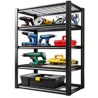 Estante Metalico 5 Repisas 180x100x50 CM Negro