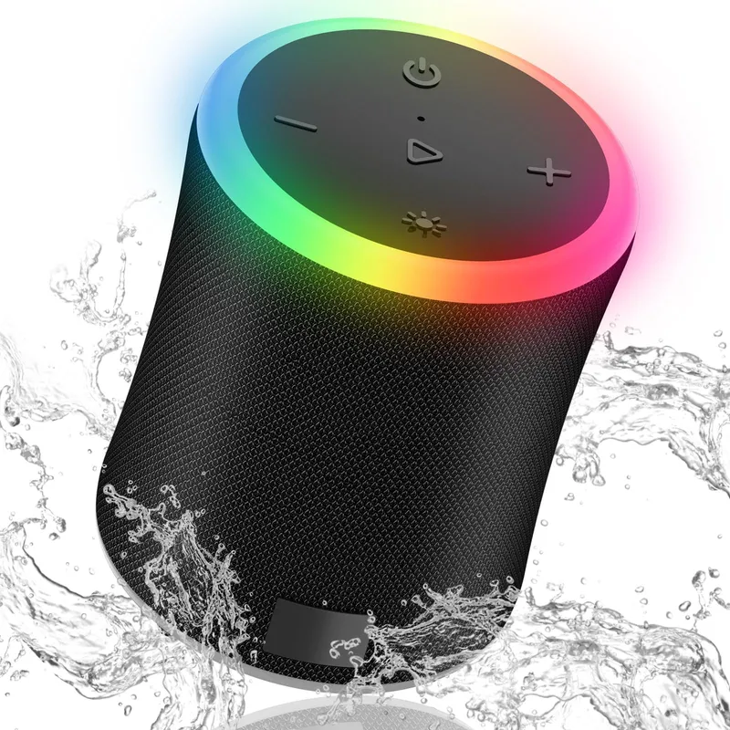 CASTLEN - Parlante Bluetooth Portatil con Emparejamiento Estéreo PX7 RGB