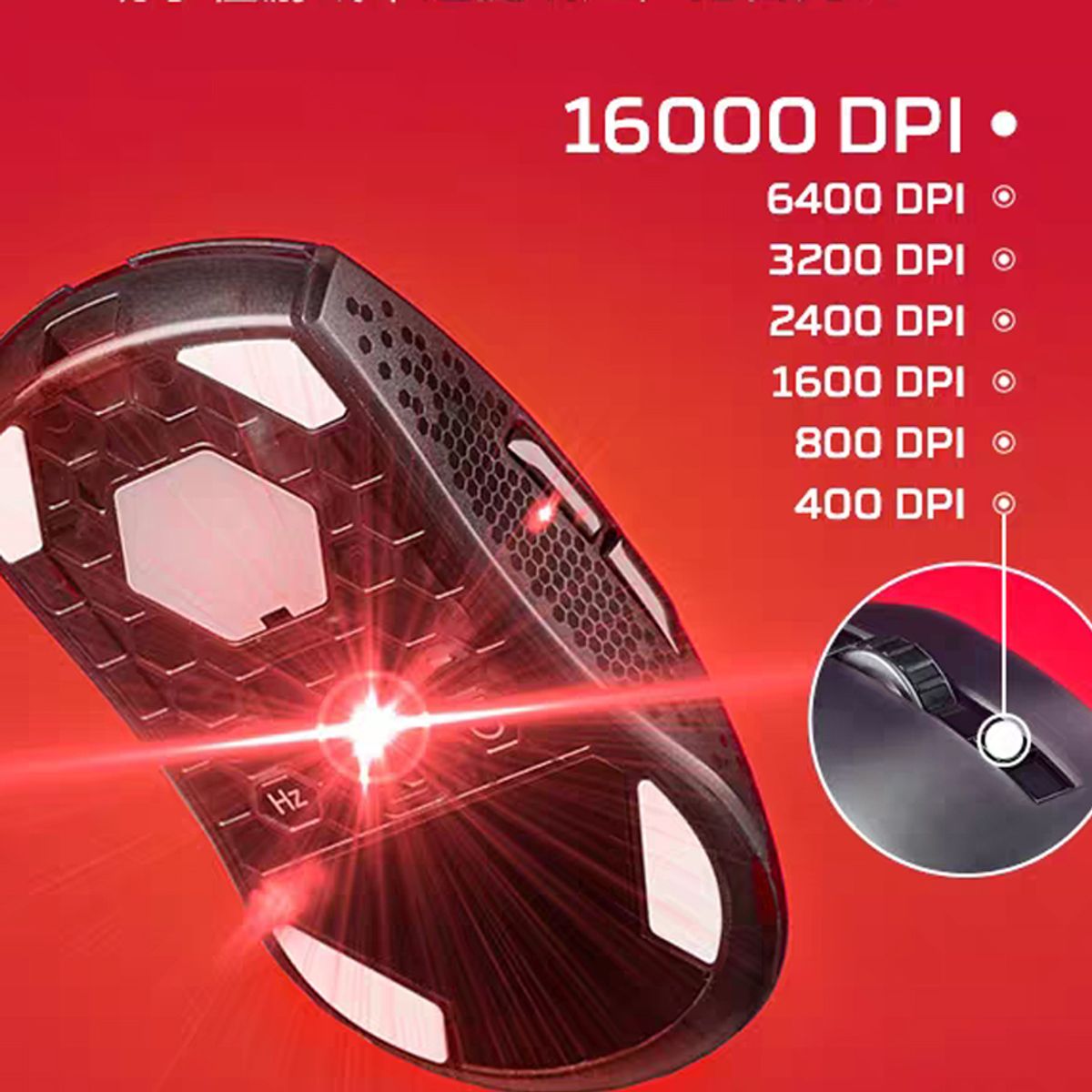 HYPERX - Mouse HYPERX PULSEFIRE Warp Inalambrico 16,000 DPI RGB