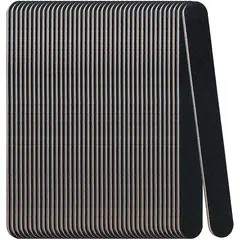 KUANGYE - 50 Limas Profesionales De Uñas Negras (grano Fino Y Grueso)