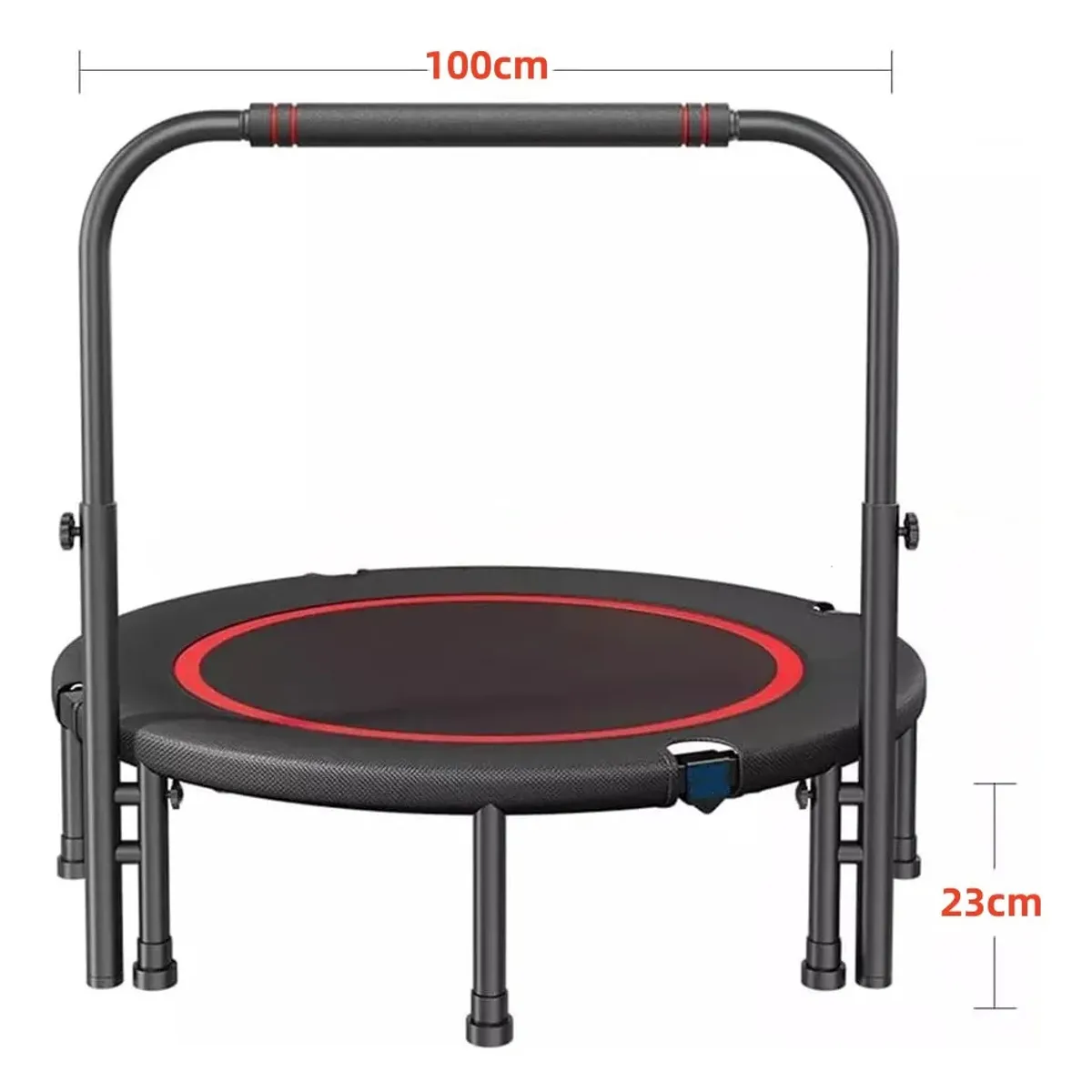 KUANGYE - Trampolín Ejercicio Aeróbico Plegable 100cm Ligas Fitness