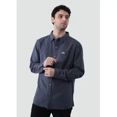 KAYA UNITE - Camisa Hombre Lino Manga Larga