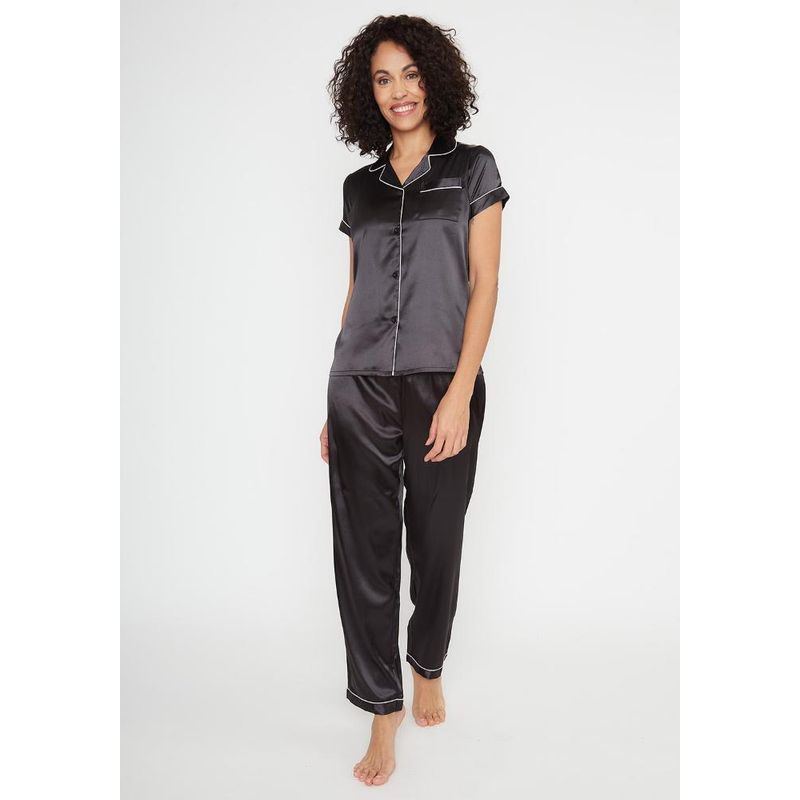 KAYSER - Pijama mujer satin KAYSER 701120-NEG - Negro