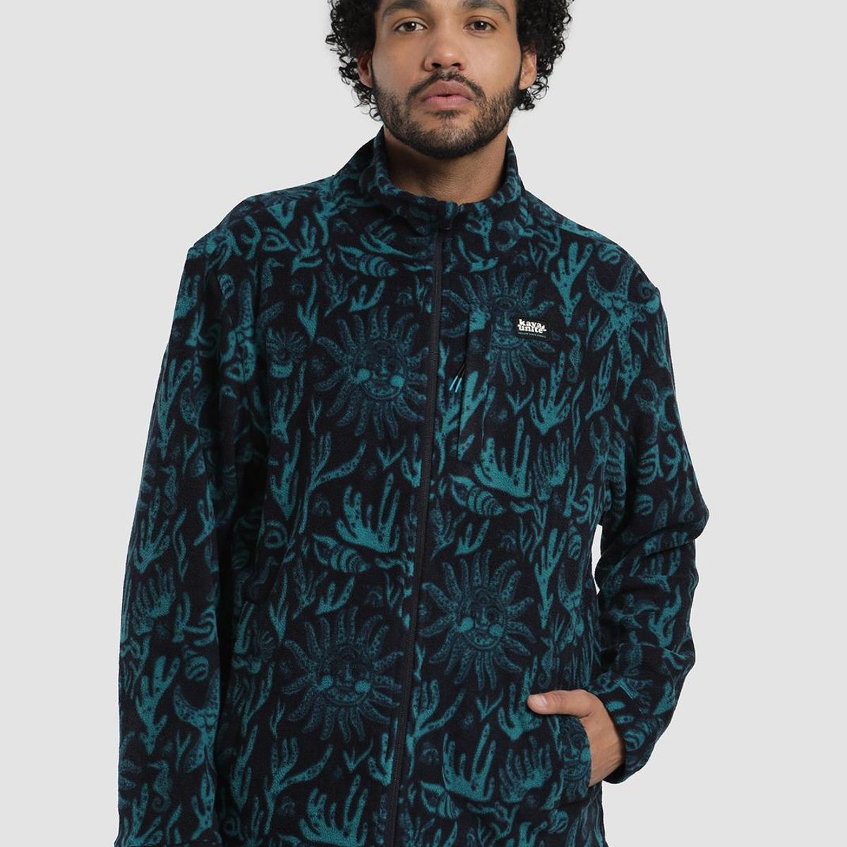 KAYA UNITE - Polar Full Zip Hombre Coral Teal
