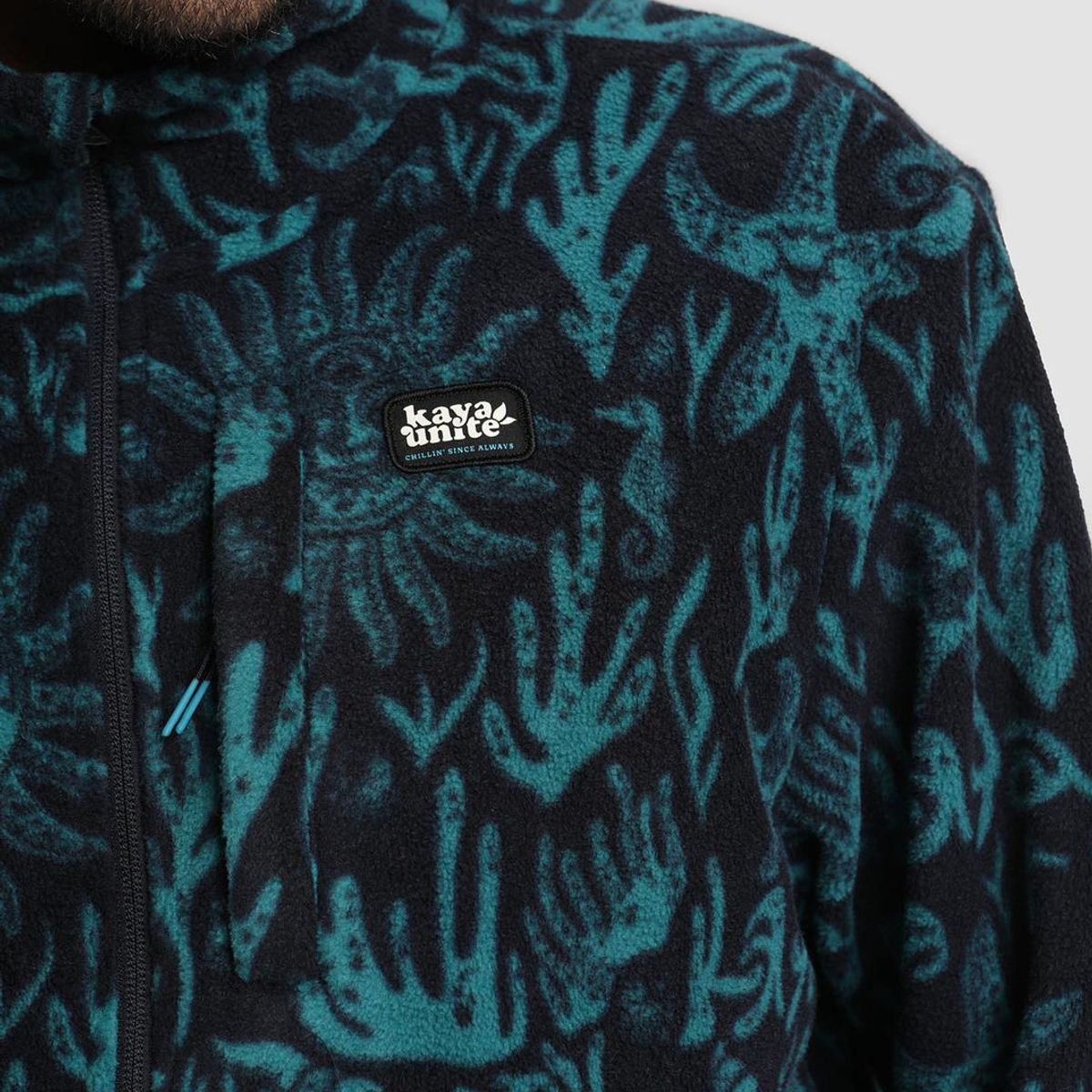 KAYA UNITE - Polar Full Zip Hombre Coral Teal