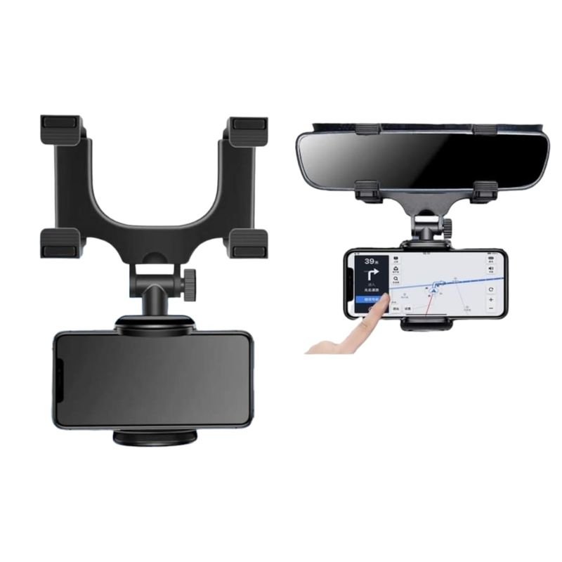 MOVI - Soporte de Celular 360° para Auto Espejo Retrovisor