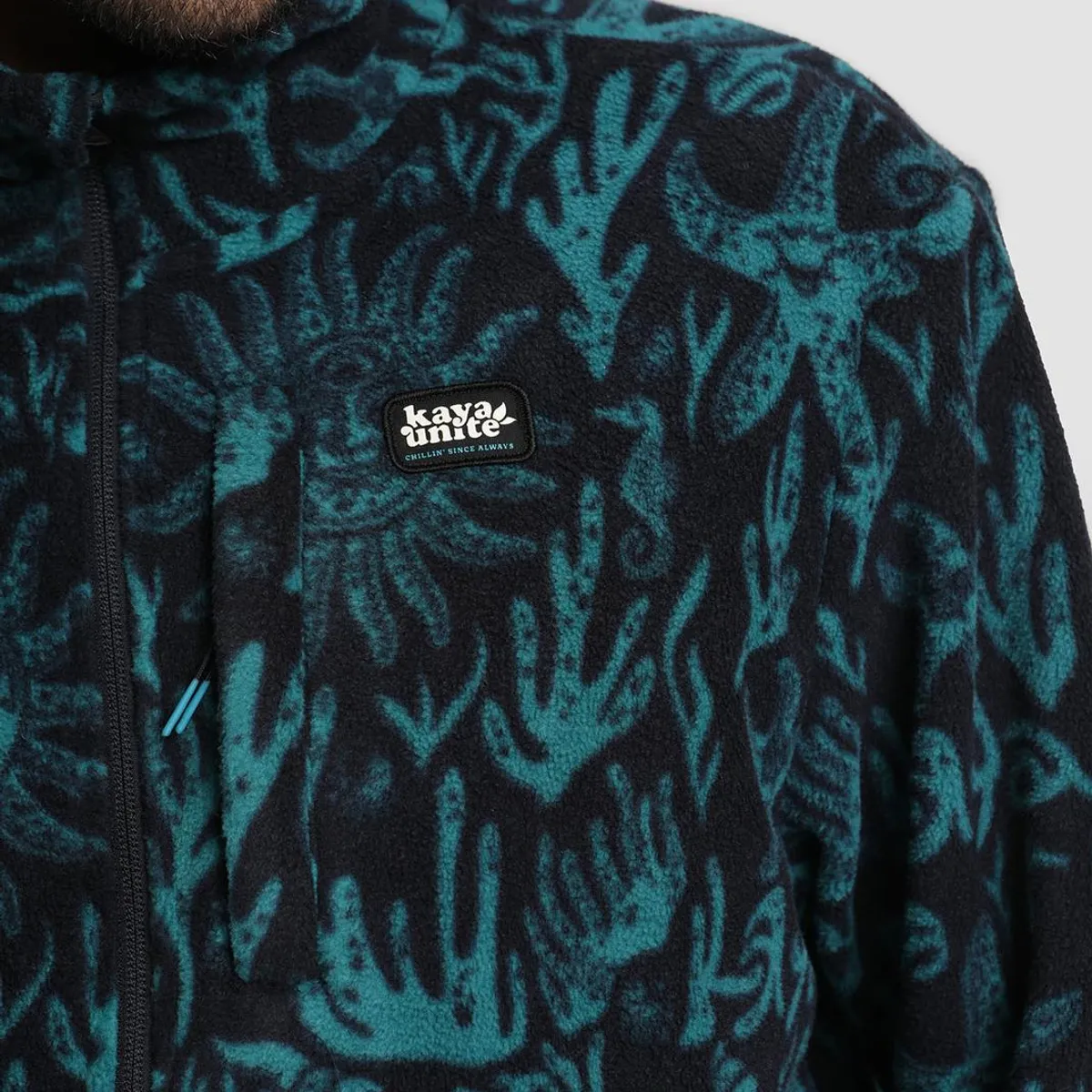KAYA UNITE - Polar Full Zip Hombre Coral Teal