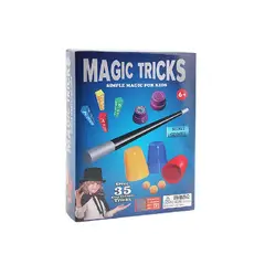 GENERICO - Set De Magia 35 Trucos De Mago Con Varita Multicolor