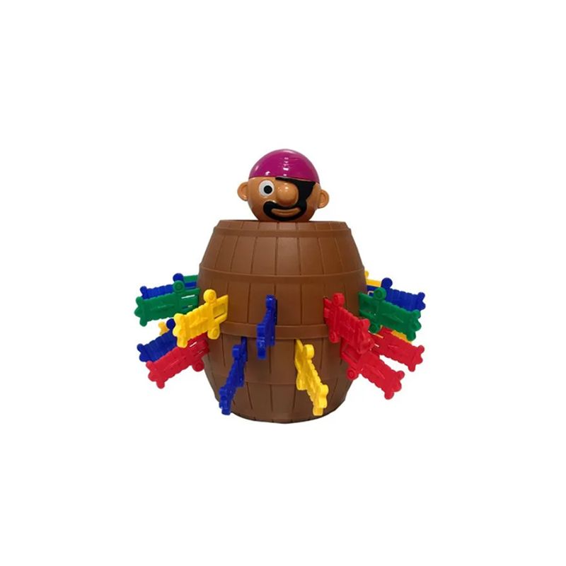 GENERICO - Juego De Mesa Pirata Saltarín Barril Café