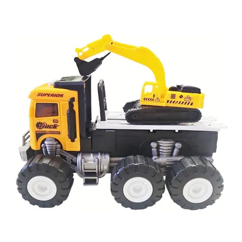 GENERICO - Juguete De Niño Camion Grua Con Luz Y Efecto De Sonido Color Amarillo
