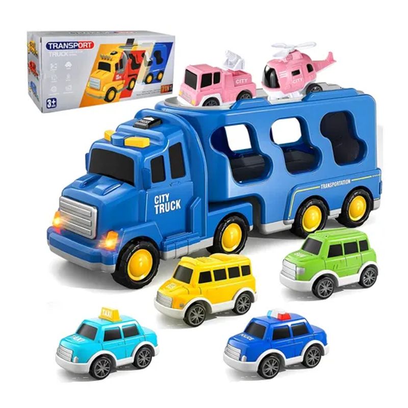 GENERICO - Camión De Bomberos Juguetes Para Niño Con Música Y Luz Azul