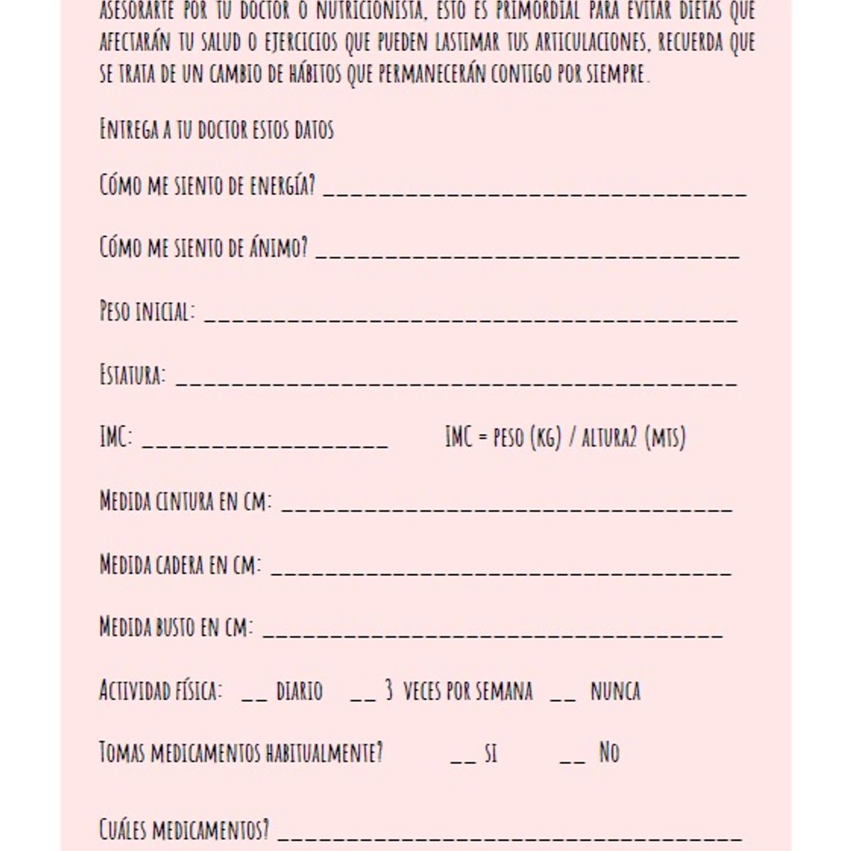 LITTLE PITTY - Planificador Fitness