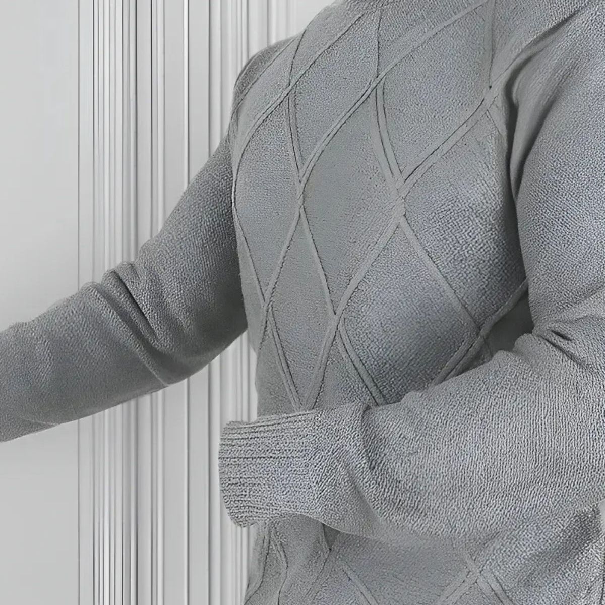 LOOK SHOP - Sweater Lana Hombre Cuello Subido Beatle, Excelente Calidad 130