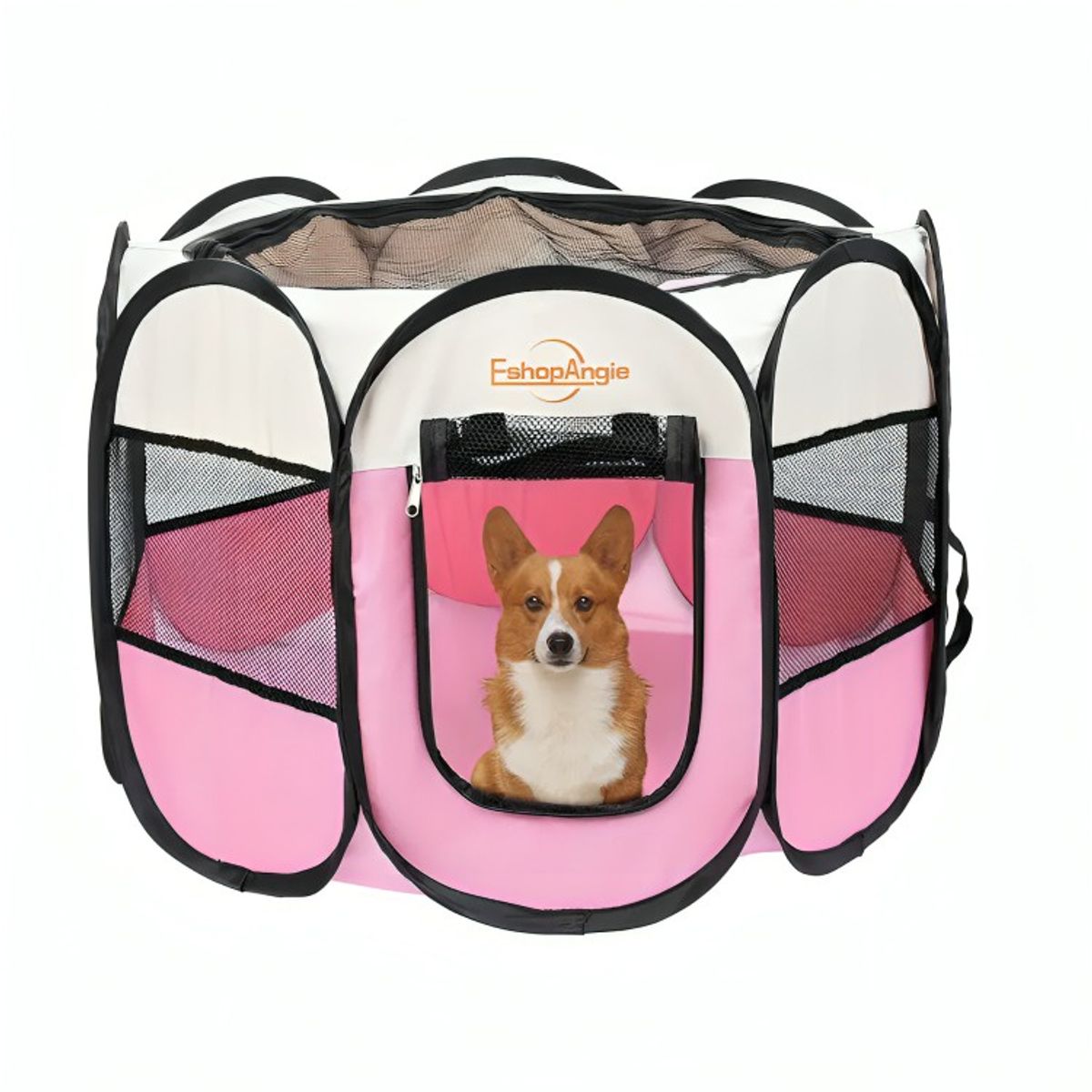GENERICO - Corral Tienda Para Mascotas Portatil Perro Gato Rosado