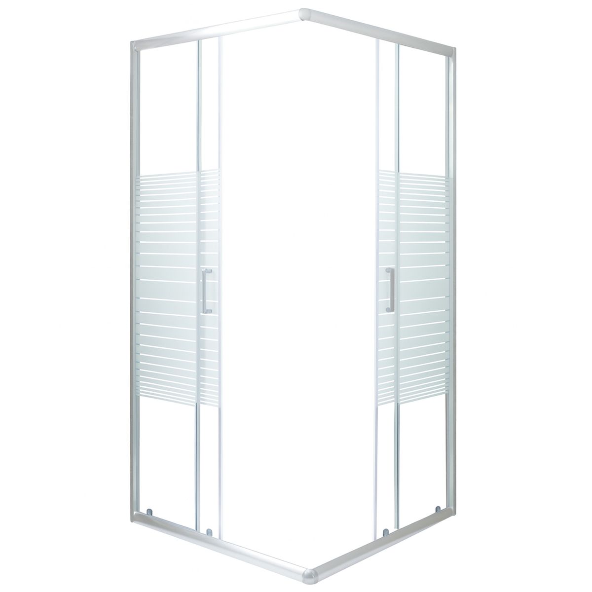 JOYTEK - Shower Door Joytek Recto Strava Blanco 90x90x185cm Sin Receptáculo
