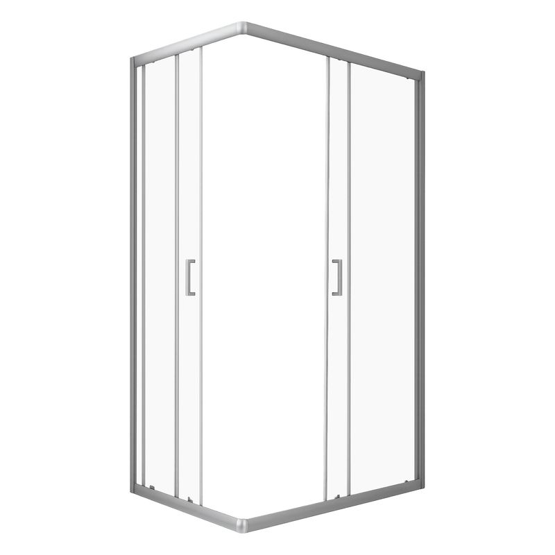 JOYTEK - Shower Rectangular Lens Vidrios Transparentes 100x80cm Sin Receptáculo