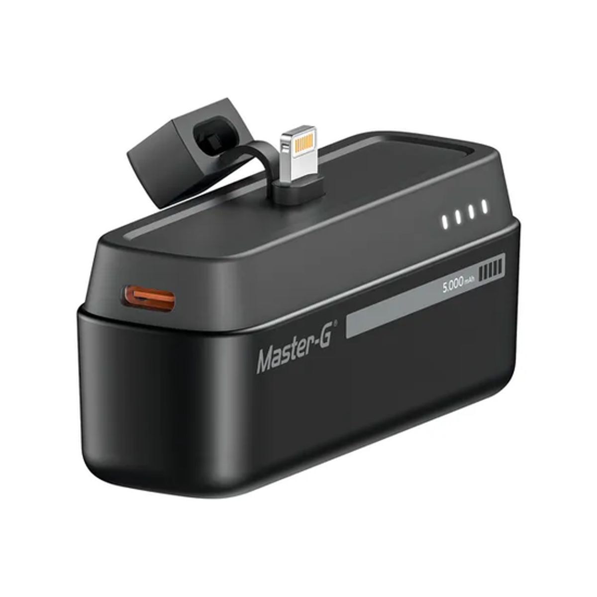 GENERICO - Cargador Portatil Bateria Powerbank MasterG 5000mah 20w Ip Color Negro