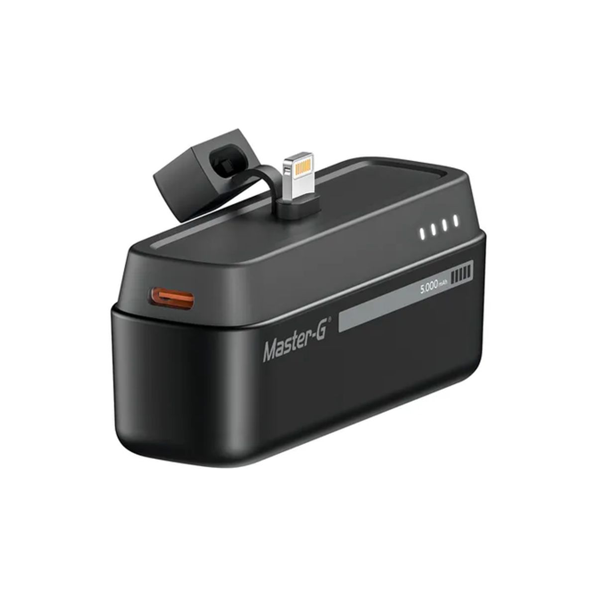 GENERICO - Cargador Portatil Bateria Powerbank MasterG 5000mah 20w Ip Color Negro