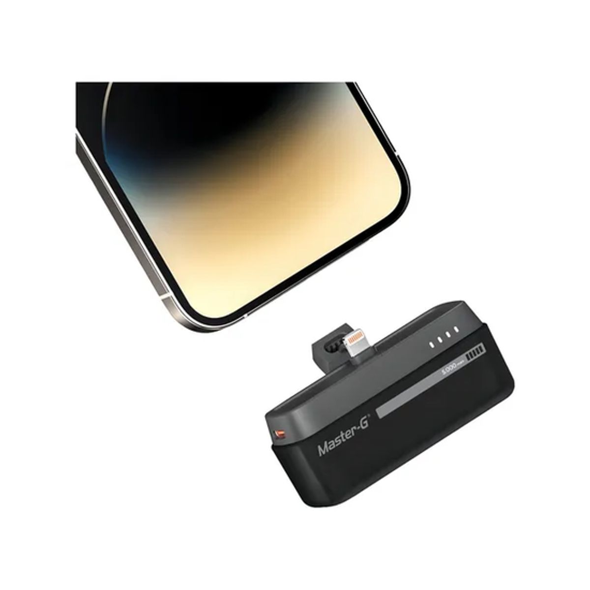 GENERICO - Cargador Portatil Bateria Powerbank MasterG 5000mah 20w Ip Color Negro