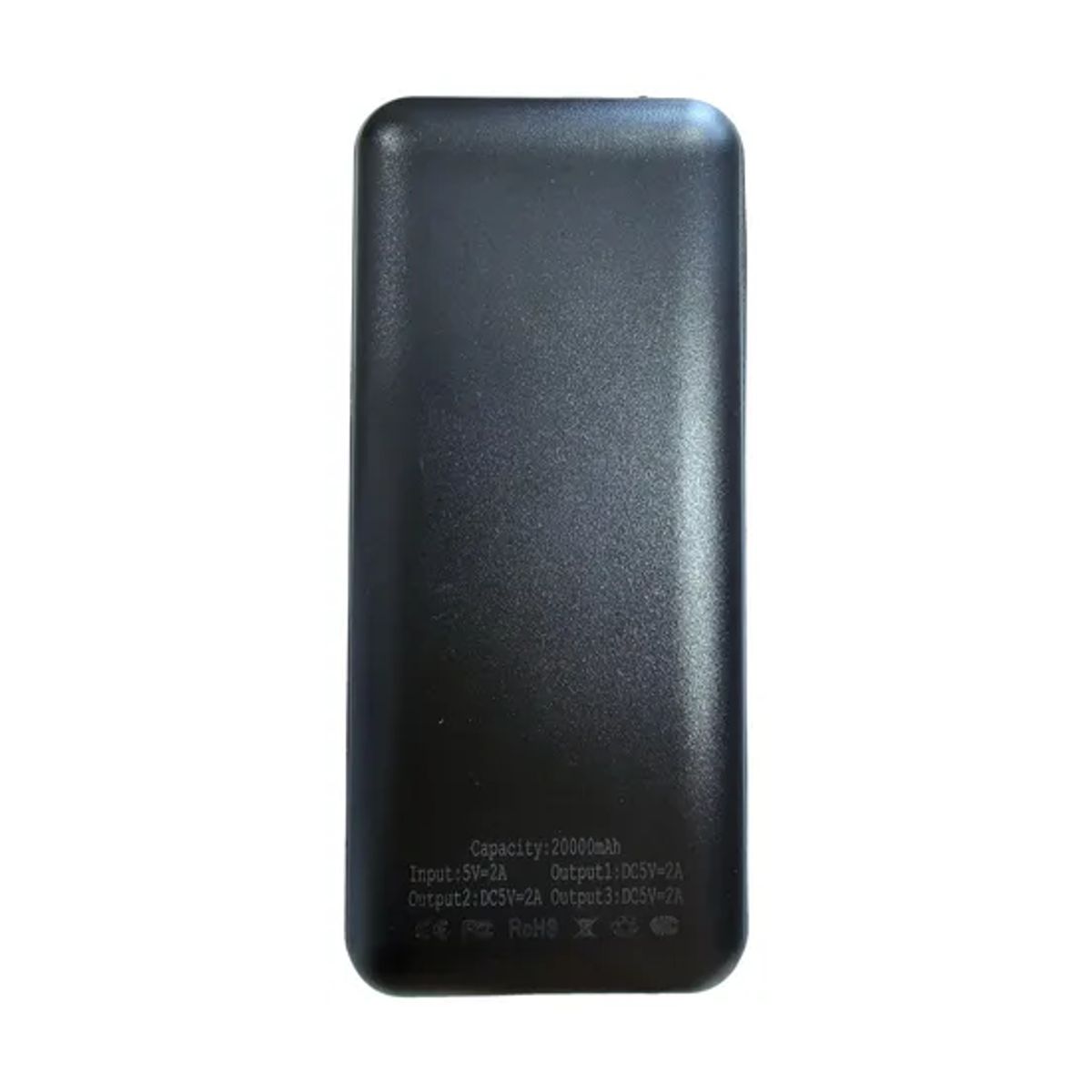 GENERICO - Batería Externa Portátil Carga Rápida Power Bank 20000 Mah Color Negro