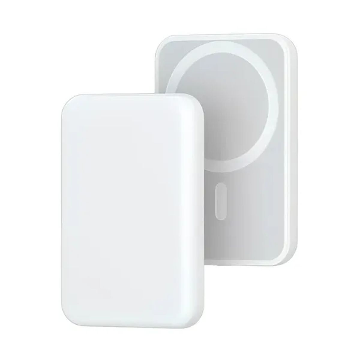 GENERICO - Cargador Inalambrico Para iPhone Bateria Externa Magsafe Color Blanco