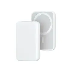 GENERICO - Cargador Inalambrico Para iPhone Bateria Externa Magsafe Color Blanco