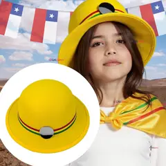 UTILISIMO - Sombrero Nortino Amarillo Niña Fiestas Patrias Baile Nortino