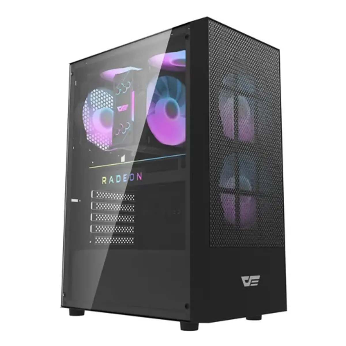 GENERICO - Gabinete darkflash a290 mesh atx vidrio templado usb 30 col