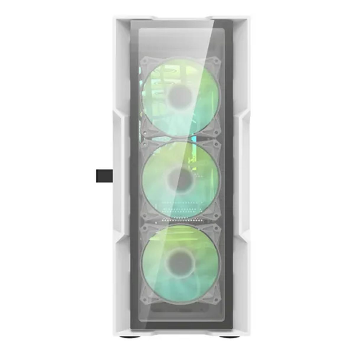 GENERICO - Gabinete gamer darkflash dk431 e-atx 7 fans color blanco