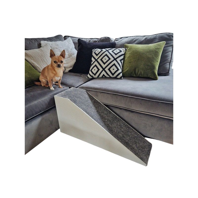 APOLO - Rampa para Mascotas 120x25x60 cm - Alfombra Antideslizante - Soporta 80 kg - Perros y Gatos