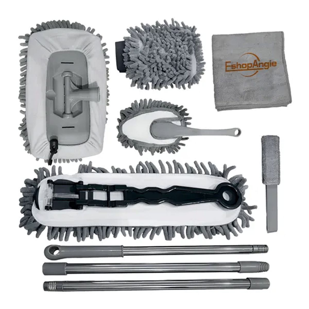 ESHOPANGIE - Kit Cepillos De Microfibra Auto Hogar Interior Y Exterior