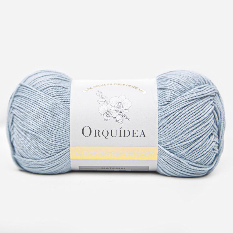 ORQUIDEA - LANA OVILLO 100% ALGODÓN SUPER SOFT ORQUÍDEA ANTIALÉRGICA - Celeste